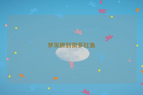 梦见抓到很多红鱼