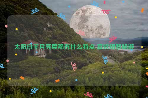 太阳白羊月亮摩羯有什么特点 喜欢短暂躲避