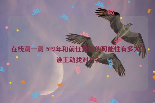 在线测一测 2023年和前任复合的可能性有多大？谁主动找对方？