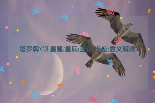 塔罗牌XⅦ.星星/星辰(正位/逆位)意义解读