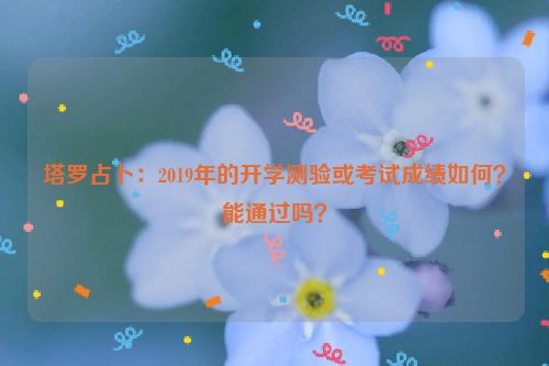 塔罗占卜：2019年的开学测验或考试成绩如何？能通过吗？