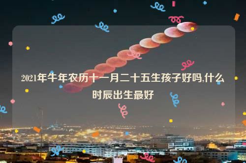 2021年牛年农历十一月二十五生孩子好吗,什么时辰出生最好