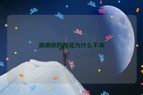 测测你的桃花为什么不来