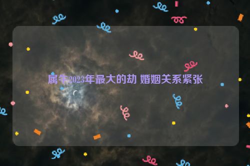 属牛2023年最大的劫 婚姻关系紧张