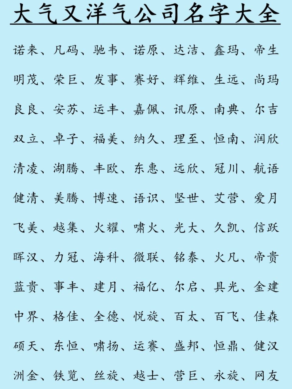 简单的公司名称(个体户公司名称怎么取)