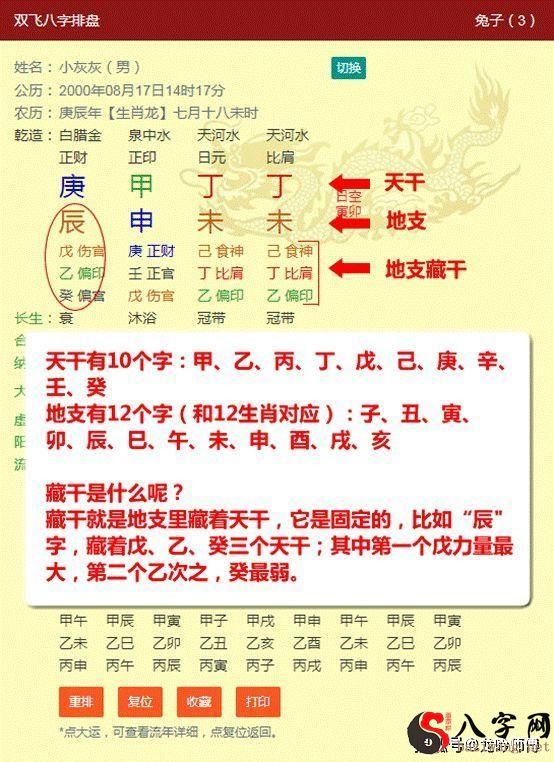 免费八字命盘(免费八字命盘全部解析)