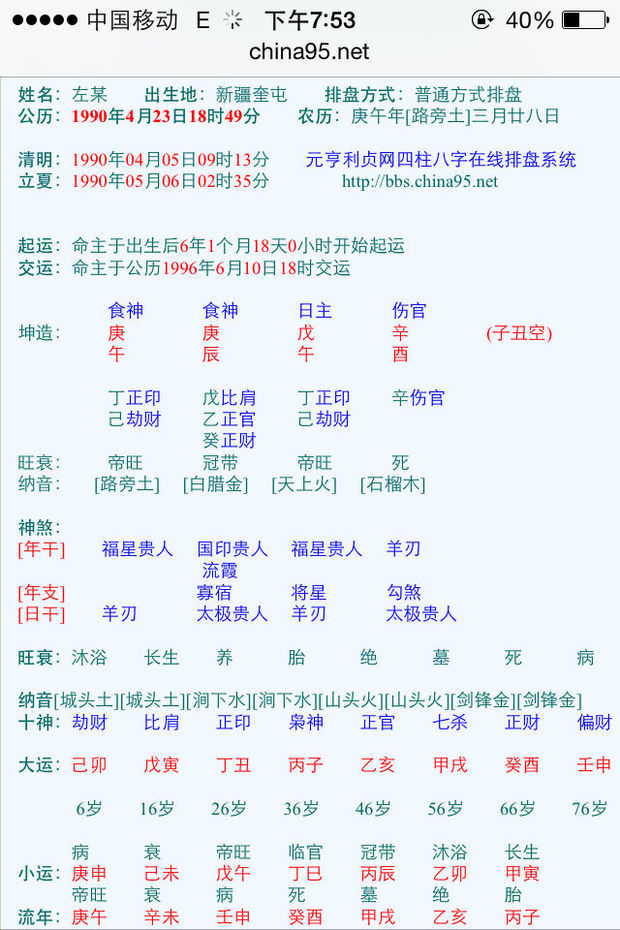 人生八字测算(人生八字算命免费测试)