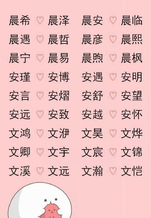 男宝宝取名字大全(男宝宝取名字大全集2023兔年)